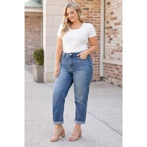 Judy Blue Relaxed Fit Jeans Size 11/30 Medium Wash Stretch Denim Comfort Classic